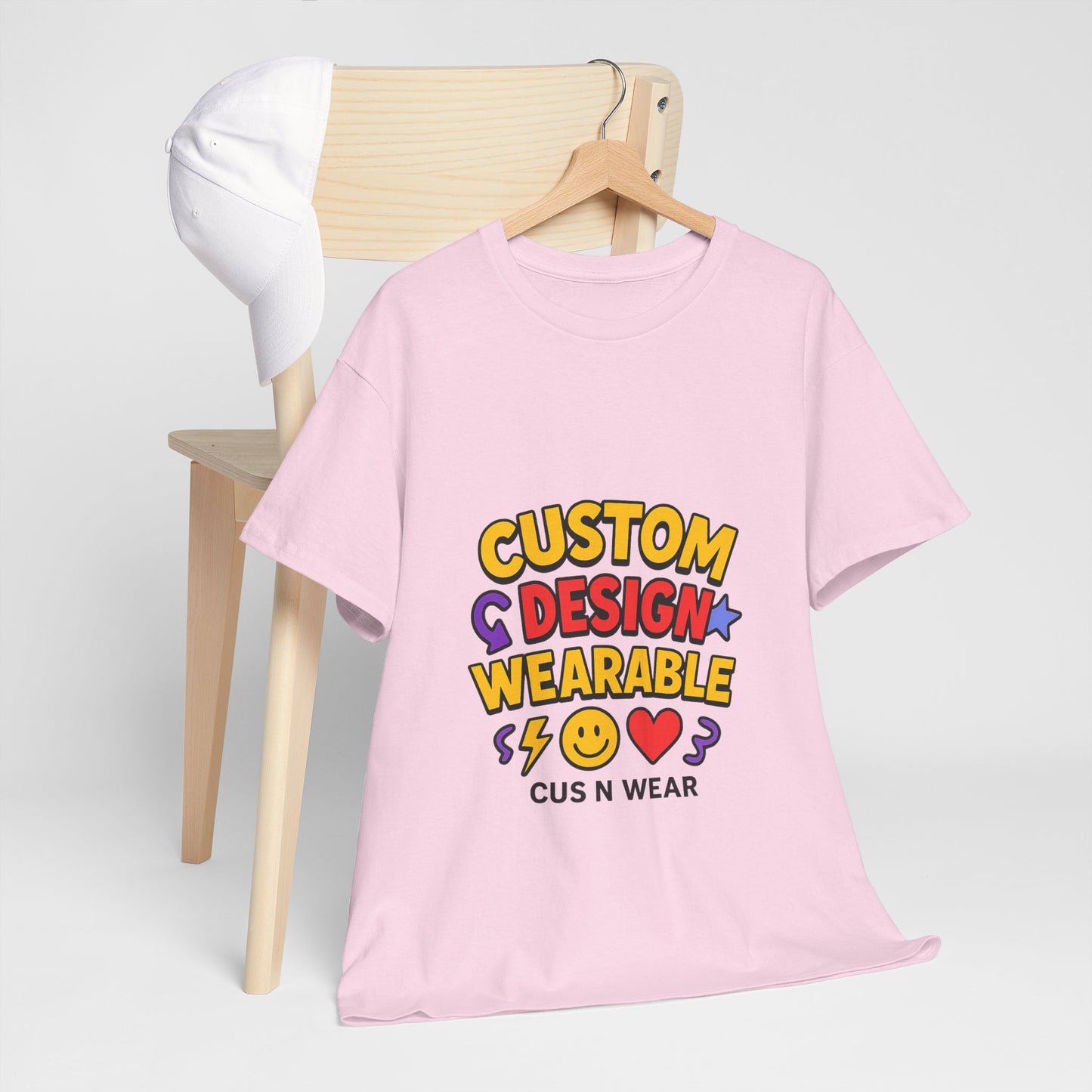 Custom Design Wearable Unisex Heavy Cotton Tee - Personalized Graphic Shirt, Unique Gift, Casual Wear, Birthday Gift, Fun Tee