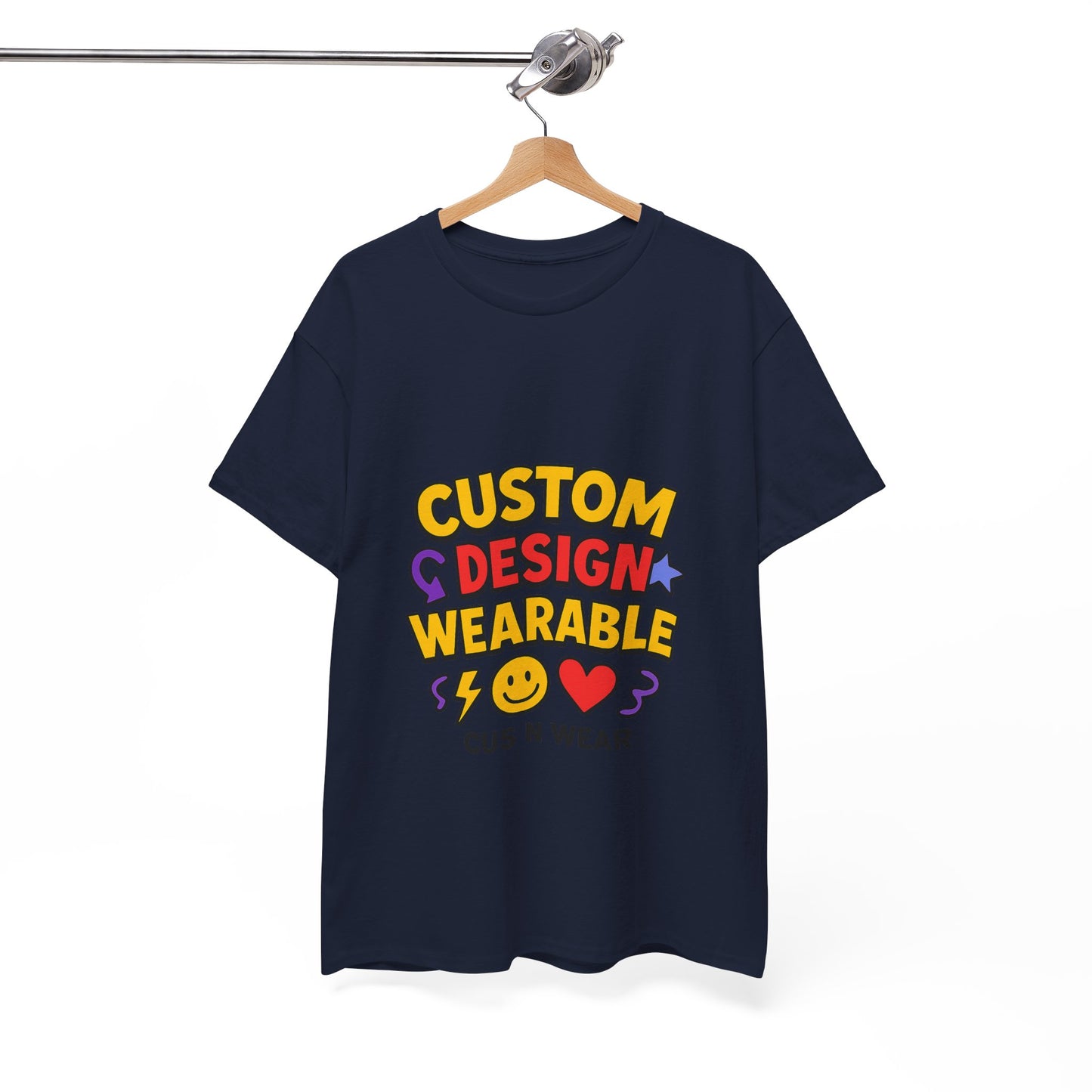 Custom Design Wearable Unisex Heavy Cotton Tee - Personalized Graphic Shirt, Unique Gift, Casual Wear, Birthday Gift, Fun Tee