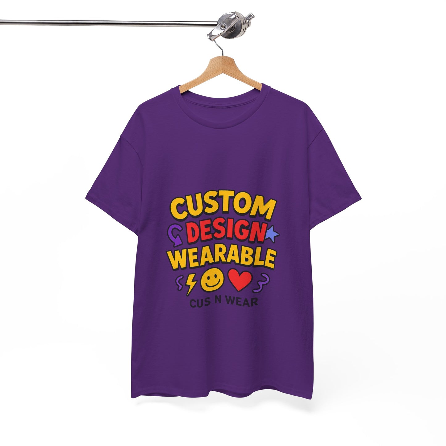 Custom Design Wearable Unisex Heavy Cotton Tee - Personalized Graphic Shirt, Unique Gift, Casual Wear, Birthday Gift, Fun Tee