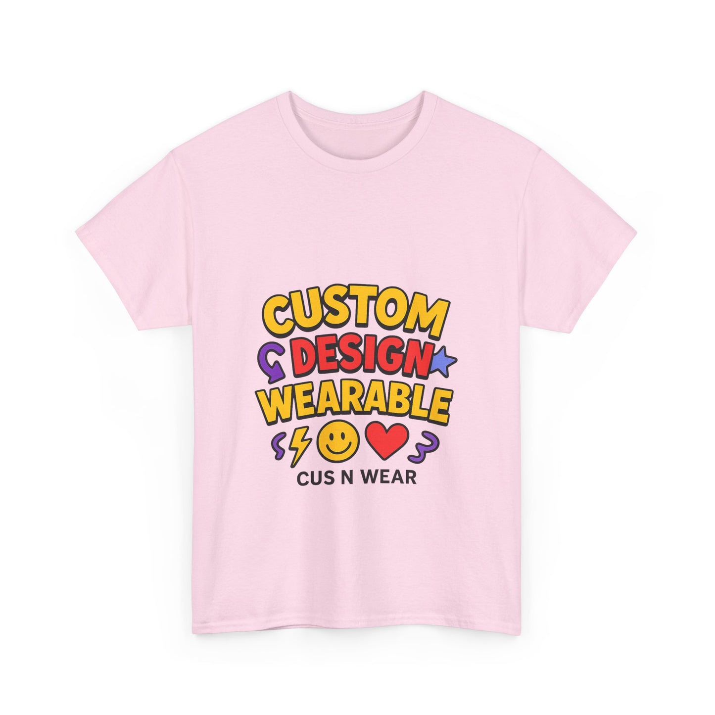 Custom Design Wearable Unisex Heavy Cotton Tee - Personalized Graphic Shirt, Unique Gift, Casual Wear, Birthday Gift, Fun Tee