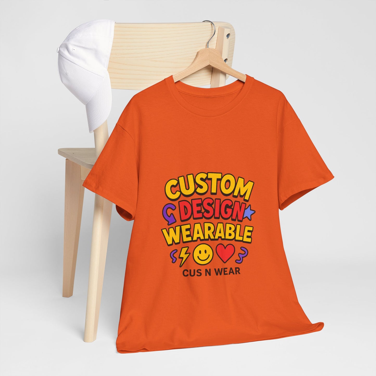 Custom Design Wearable Unisex Heavy Cotton Tee - Personalized Graphic Shirt, Unique Gift, Casual Wear, Birthday Gift, Fun Tee