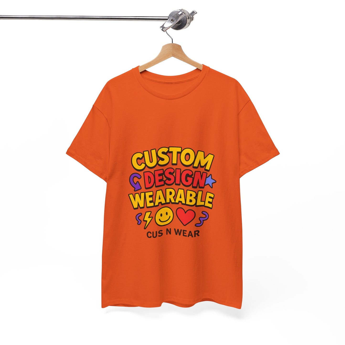 Custom Design Wearable Unisex Heavy Cotton Tee - Personalized Graphic Shirt, Unique Gift, Casual Wear, Birthday Gift, Fun Tee