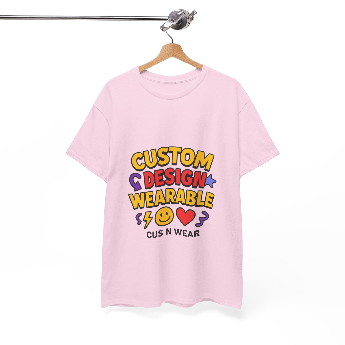Custom Design Wearable Unisex Heavy Cotton Tee - Personalized Graphic Shirt, Unique Gift, Casual Wear, Birthday Gift, Fun Tee