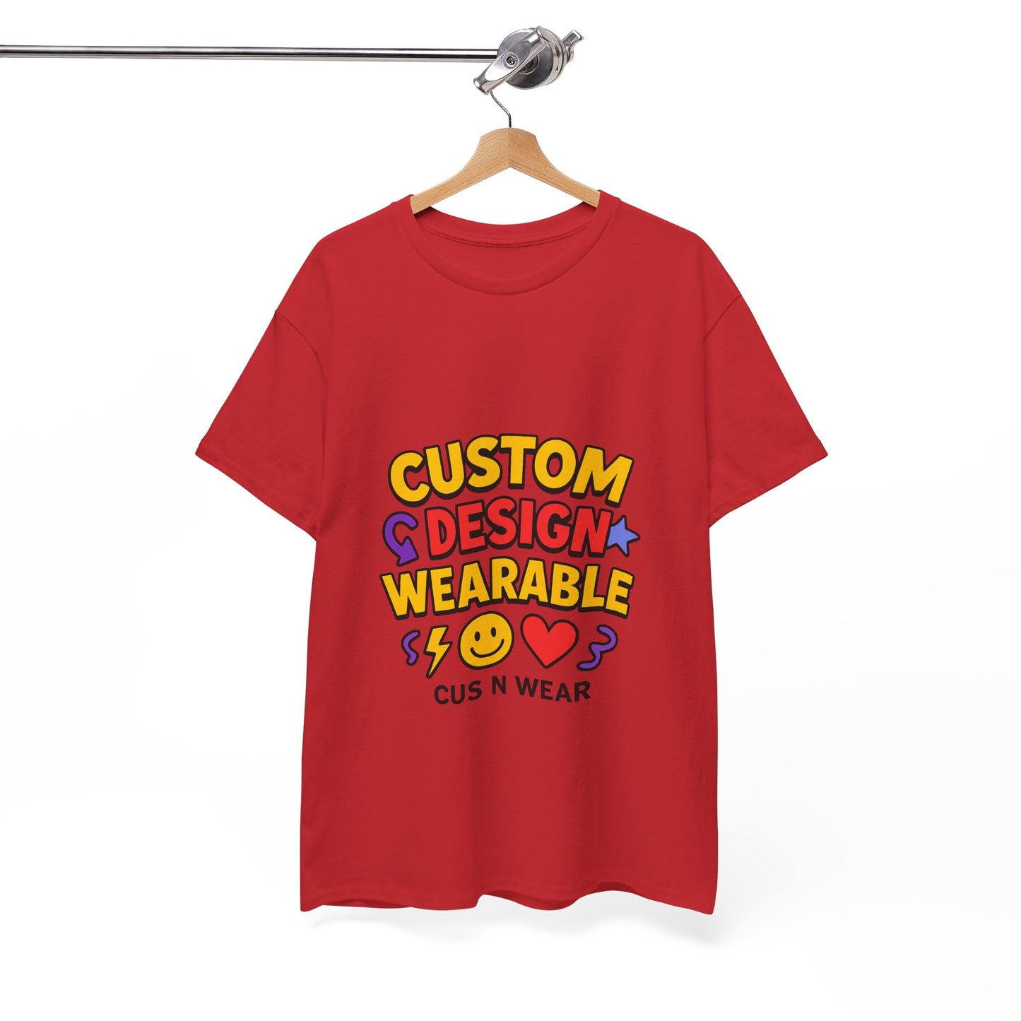 Custom Design Wearable Unisex Heavy Cotton Tee - Personalized Graphic Shirt, Unique Gift, Casual Wear, Birthday Gift, Fun Tee
