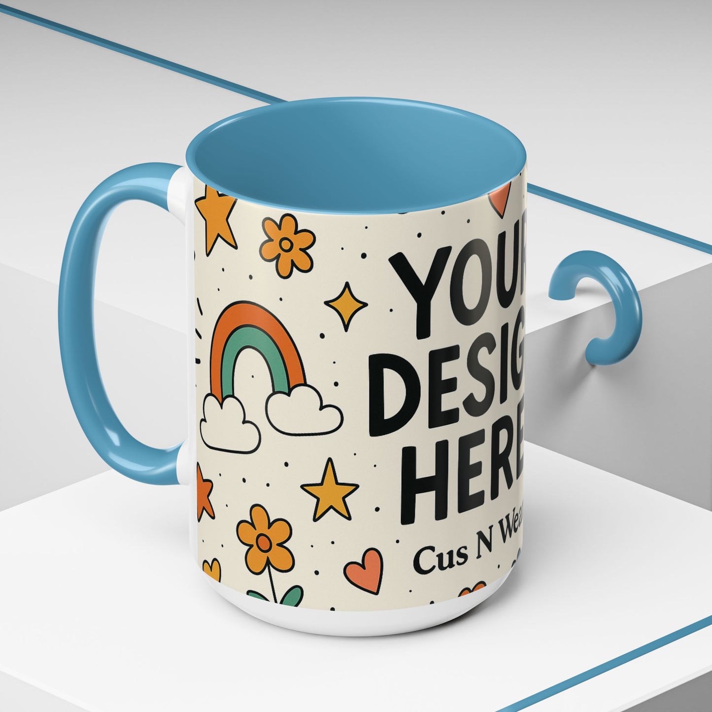 Whimsical Custom Photo Mug – Personalized, Colorful& Fun| Perfect Gift & Keepsake