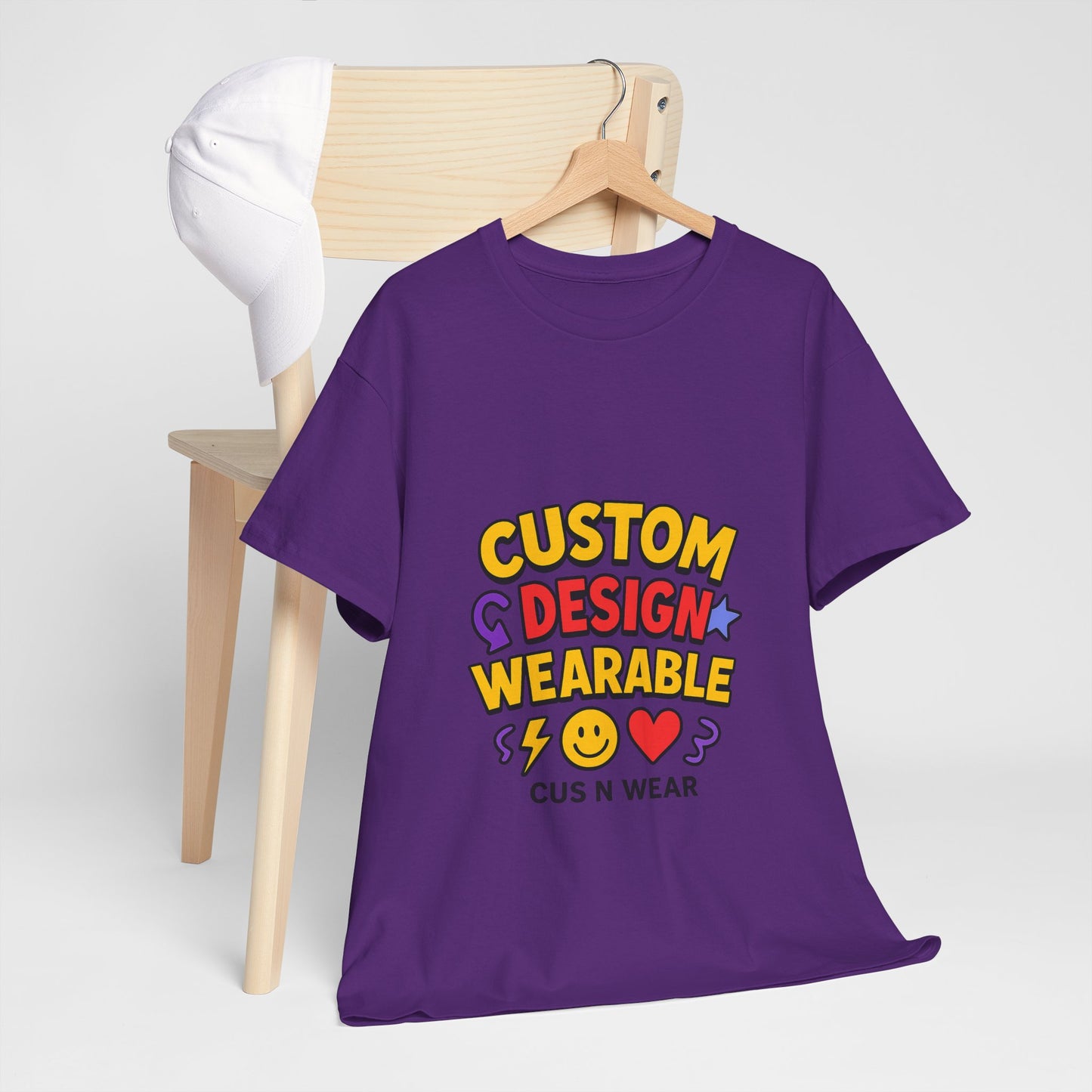 Custom Design Wearable Unisex Heavy Cotton Tee - Personalized Graphic Shirt, Unique Gift, Casual Wear, Birthday Gift, Fun Tee