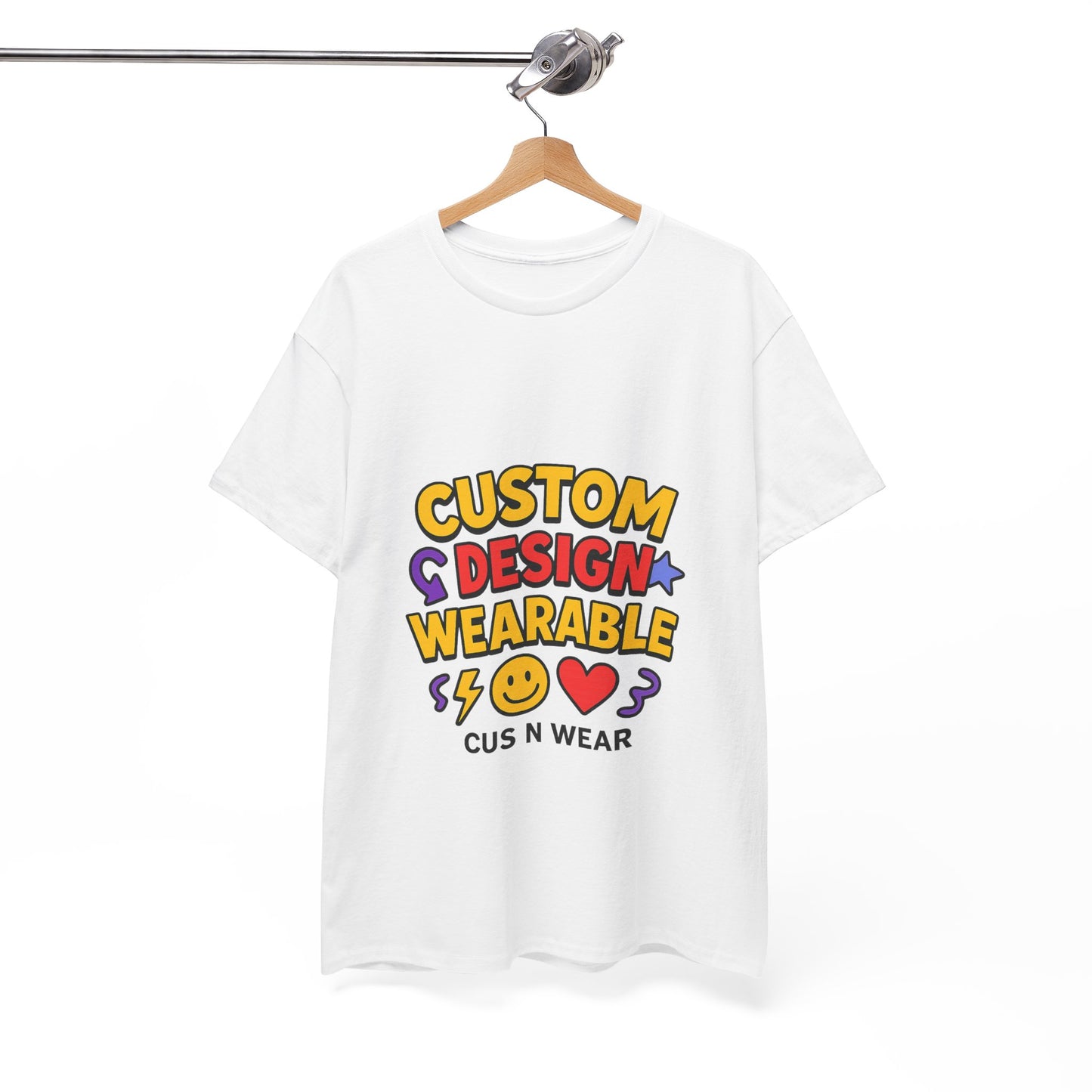 Custom Design Wearable Unisex Heavy Cotton Tee - Personalized Graphic Shirt, Unique Gift, Casual Wear, Birthday Gift, Fun Tee