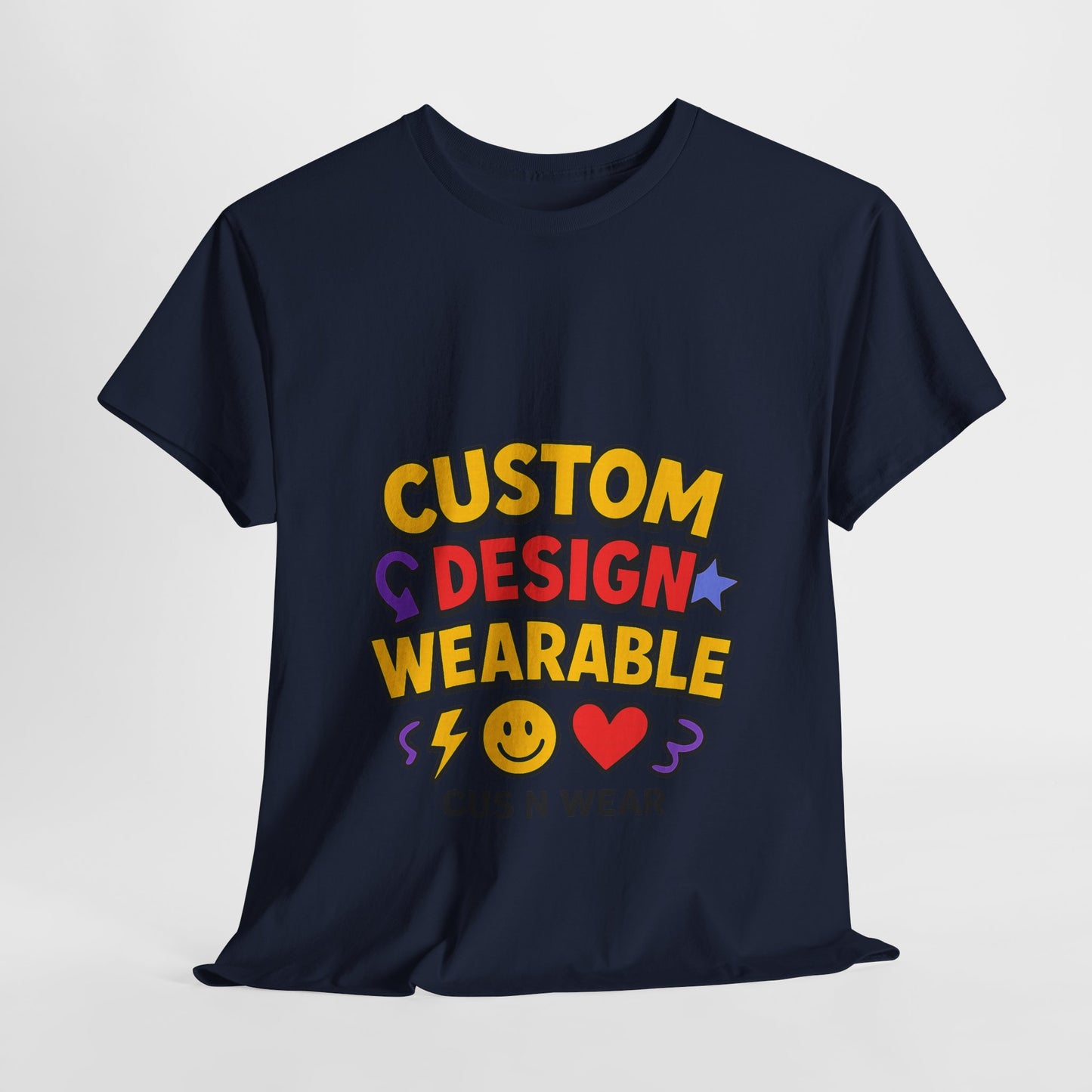 Custom Design Wearable Unisex Heavy Cotton Tee - Personalized Graphic Shirt, Unique Gift, Casual Wear, Birthday Gift, Fun Tee