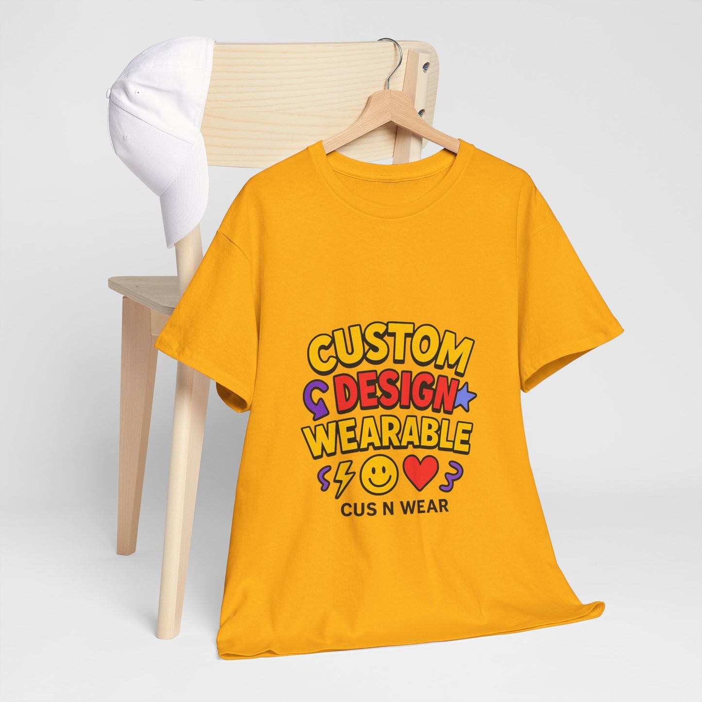 Custom Design Wearable Unisex Heavy Cotton Tee - Personalized Graphic Shirt, Unique Gift, Casual Wear, Birthday Gift, Fun Tee