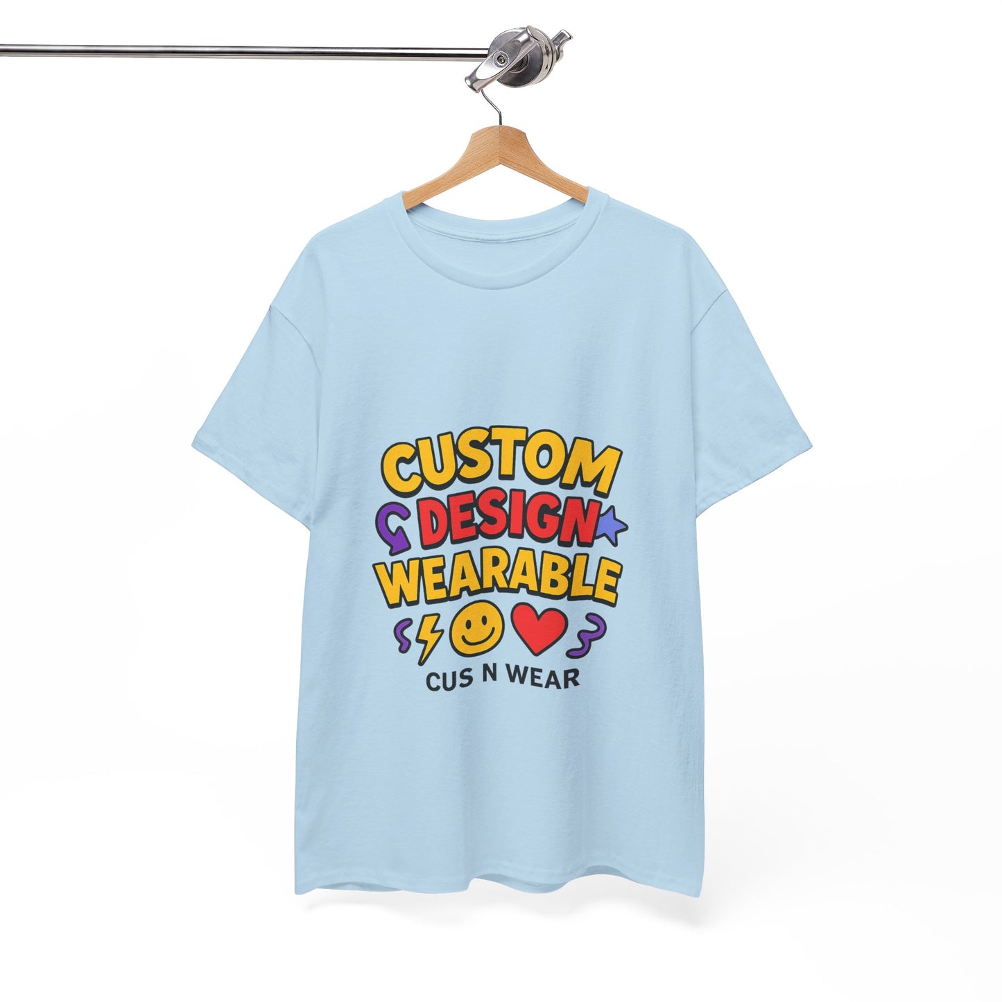 Custom Design Wearable Unisex Heavy Cotton Tee - Personalized Graphic Shirt, Unique Gift, Casual Wear, Birthday Gift, Fun Tee