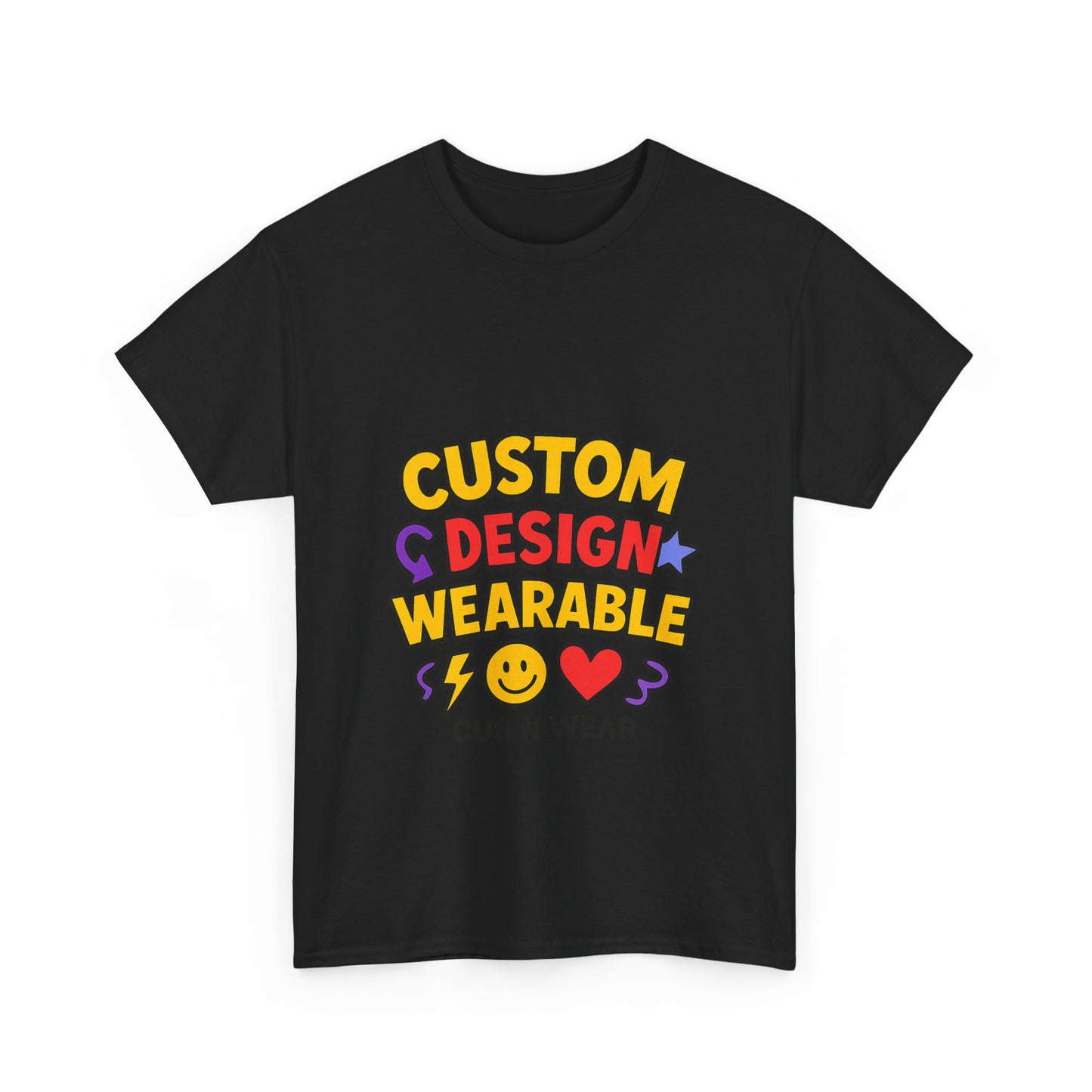 Custom Design Wearable Unisex Heavy Cotton Tee - Personalized Graphic Shirt, Unique Gift, Casual Wear, Birthday Gift, Fun Tee