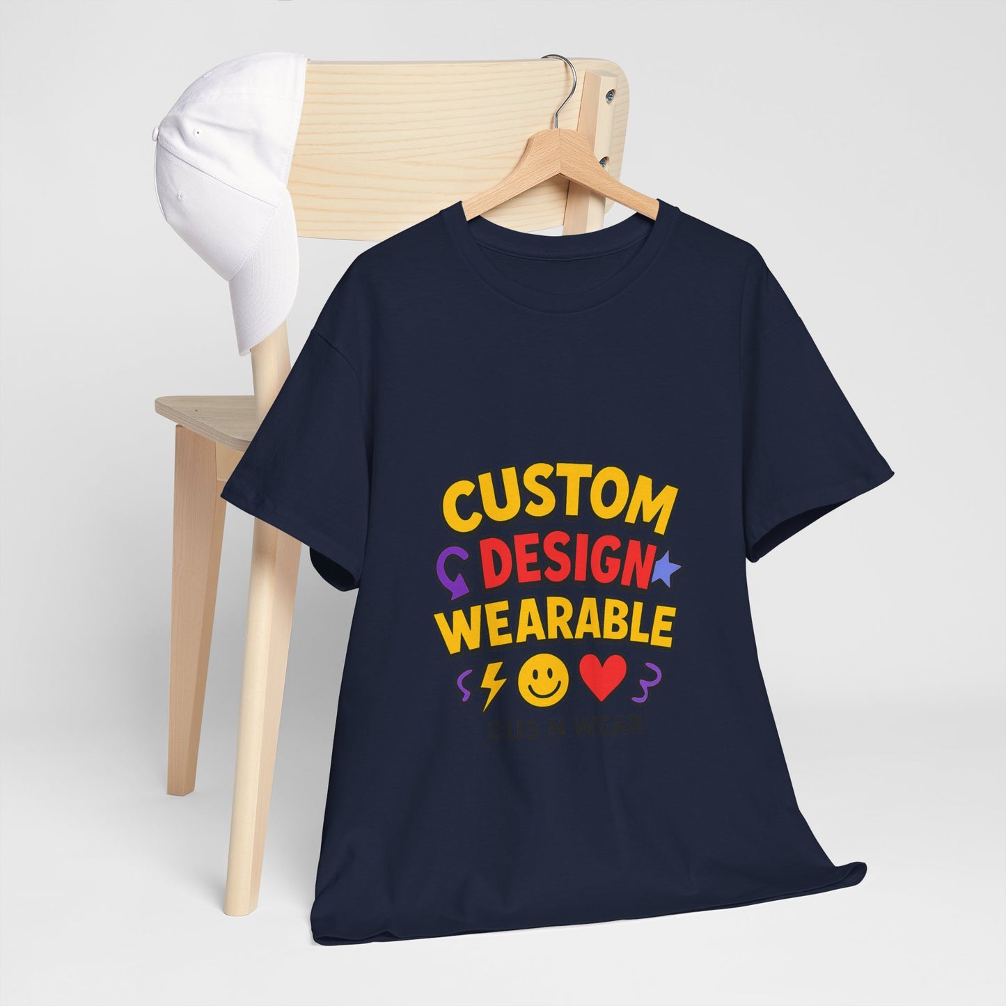 Custom Design Wearable Unisex Heavy Cotton Tee - Personalized Graphic Shirt, Unique Gift, Casual Wear, Birthday Gift, Fun Tee