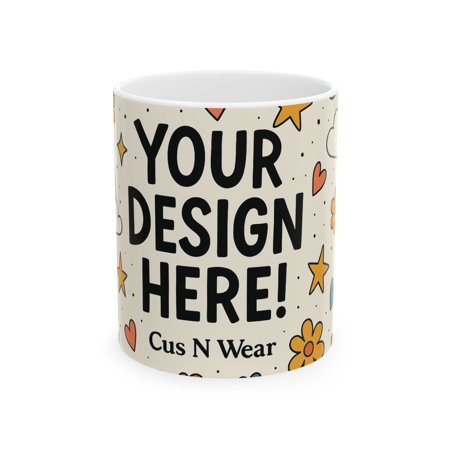 Whimsical Custom Photo Mug – Personalized, Colorful& Fun| Perfect Gift & Keepsake