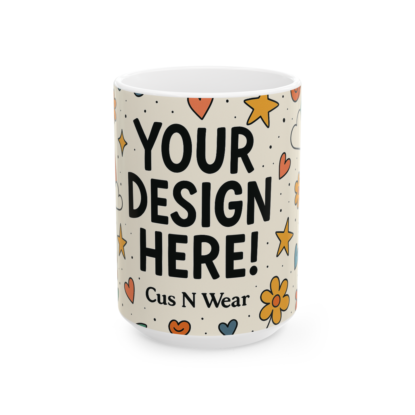 Whimsical Custom Photo Mug – Personalized, Colorful& Fun| Perfect Gift & Keepsake