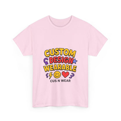 Custom Design Wearable Unisex Heavy Cotton Tee - Personalized Graphic Shirt, Unique Gift, Casual Wear, Birthday Gift, Fun Tee