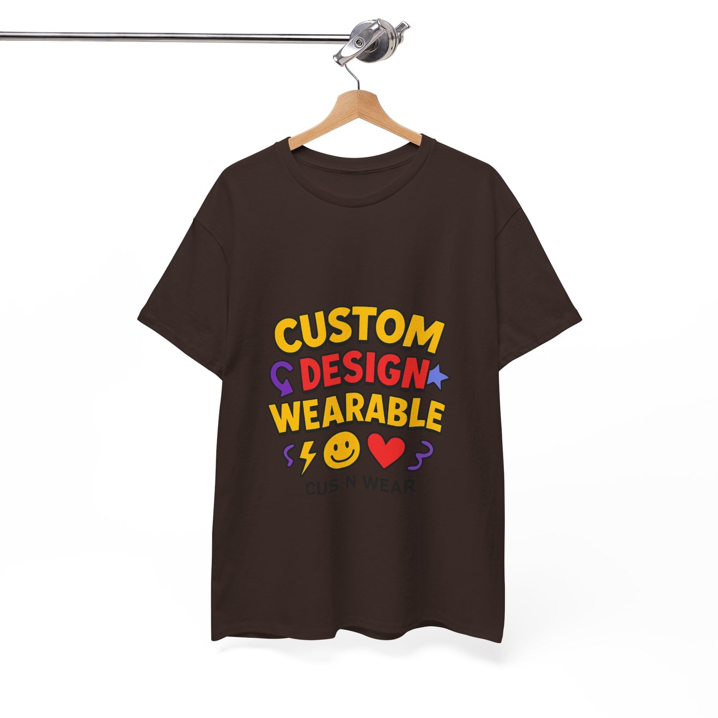 Custom Design Wearable Unisex Heavy Cotton Tee - Personalized Graphic Shirt, Unique Gift, Casual Wear, Birthday Gift, Fun Tee