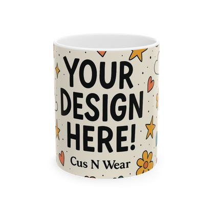 Whimsical Custom Photo Mug – Personalized, Colorful& Fun| Perfect Gift & Keepsake