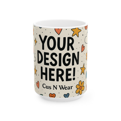 Whimsical Custom Photo Mug – Personalized, Colorful& Fun| Perfect Gift & Keepsake